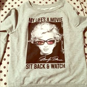 🌺Grey~ Marilyn Monroe ~  Long Sleeve Top~