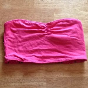 Reversible bandeau bathing suit top