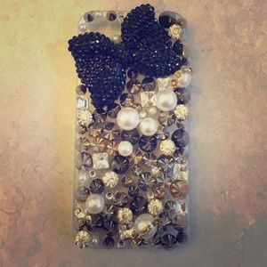 3D bling spikes and pearls iPhone 5/5s case