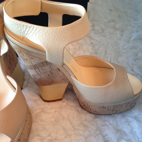 Giuseppe Zanotti Cork + Leather Heels - Picture 3 of 4