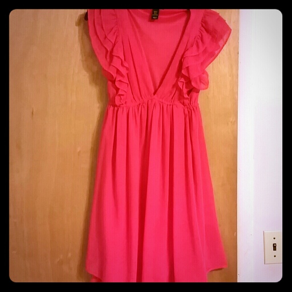 Hot pink dress