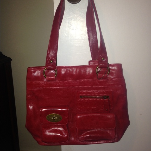 Distressed Leather Shoulder Bag - Picture 1 of 2