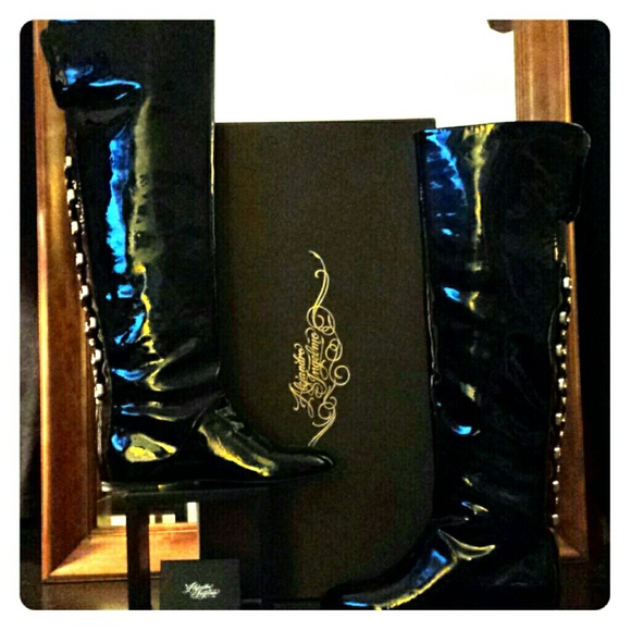 Alejandro Ingelmo Boots - Alejandro Ingelmo patent leather riding boots!