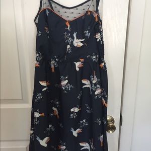 High Low Bird Dress
