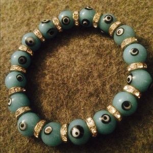 Evil eye protector bracelet baby blue