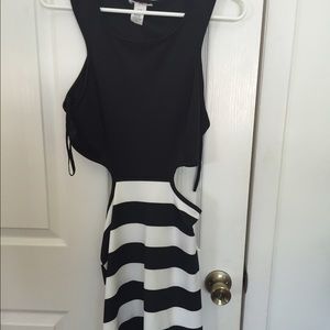 Black & White Cut Out Dress