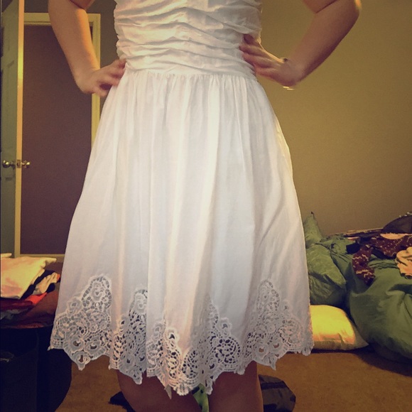 white vintage dress