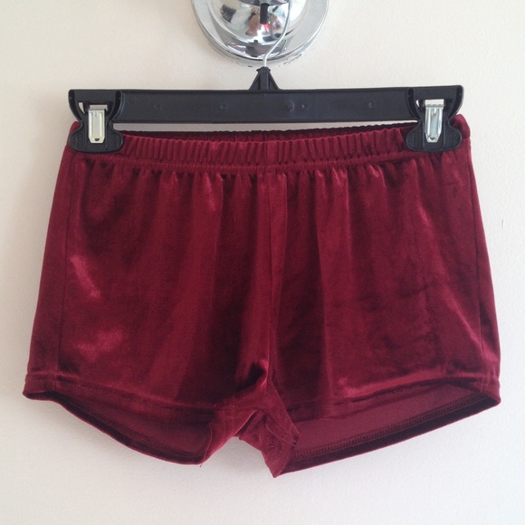 Urban Outfitters Pants - Burgundy Velvet Booty Shorts!