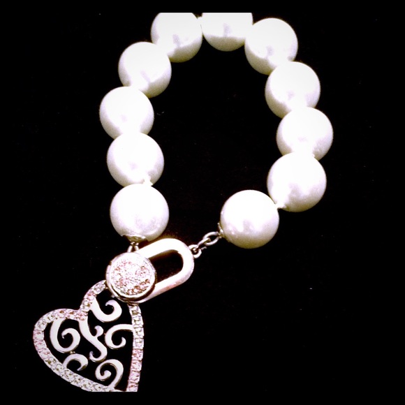 Pink Diamonds and Pearls Bracelet - Picture 1 of 1