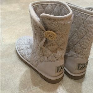 Quilted patterned UGG boots