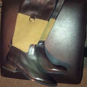 🚫SOLD🚫 Etienne Aigner Fabric & Leather Boot