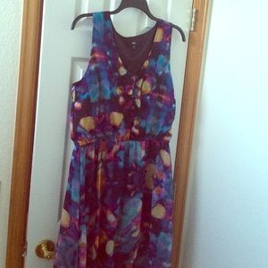 Tye Dye Hi-low casual dress