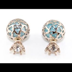 blue Tribal Earrings