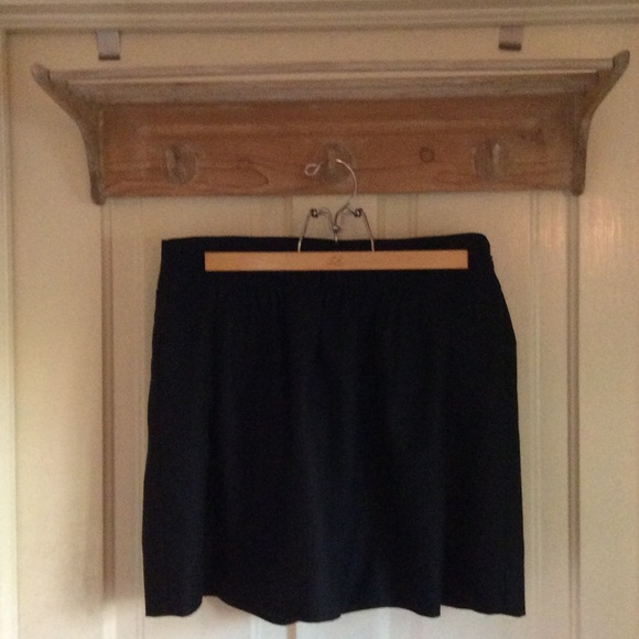 J. Crew basic black wool skirt