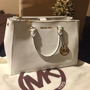 Michael Kors Optic White Large Tote