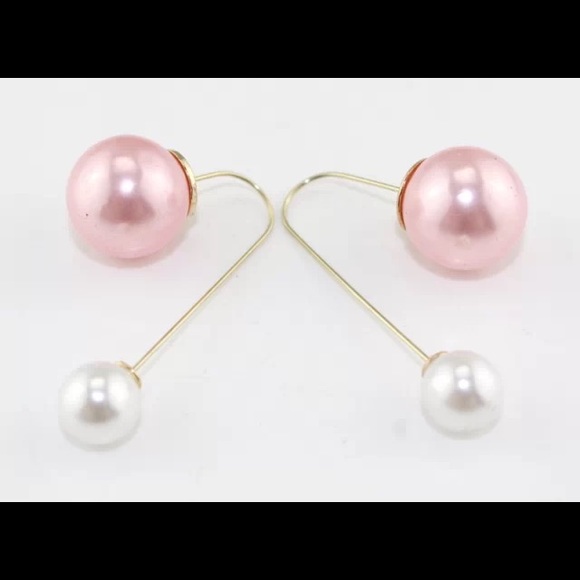 ️️Pink Double Bubble Earrings