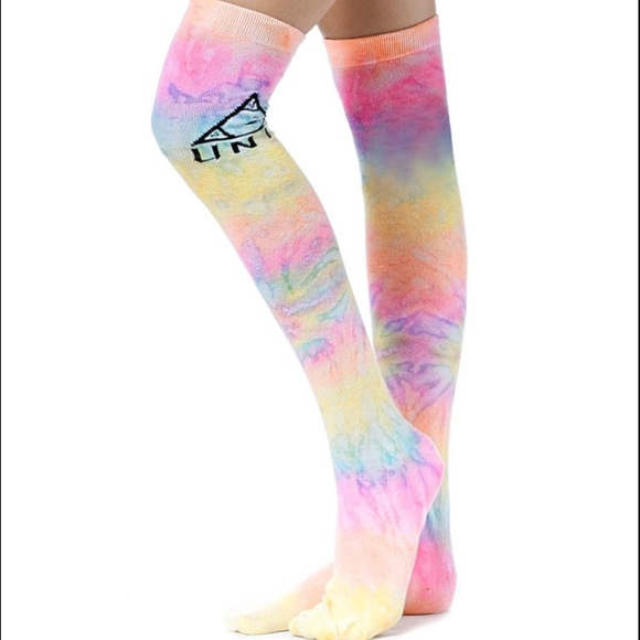 Urban Outfitters Accessories - UNIF Tie Dye knee high socks