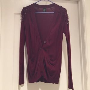 Maroon Cardigan