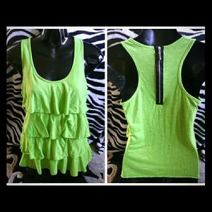 ~*SOLD!*~ Women's No Boundaries Ruffled Tank