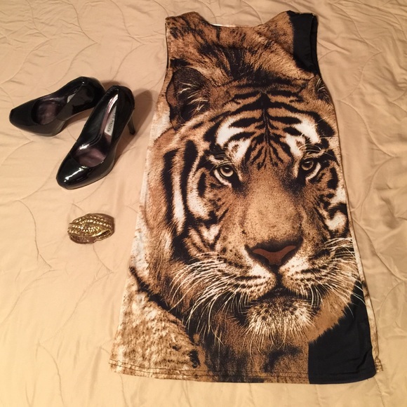 Tiger print dress