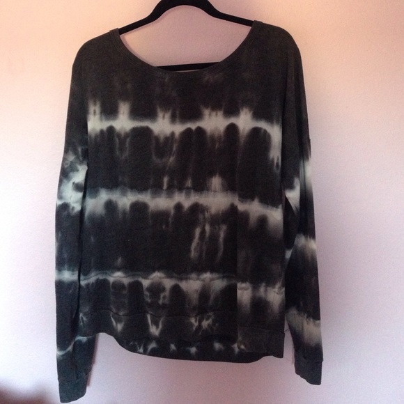 black and white tie dye shirt
