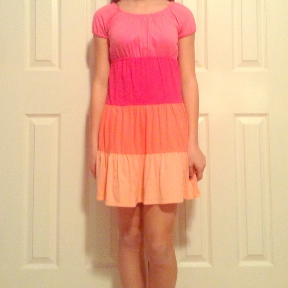 Pink and orange dress