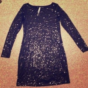 Kensie small black sequined dress