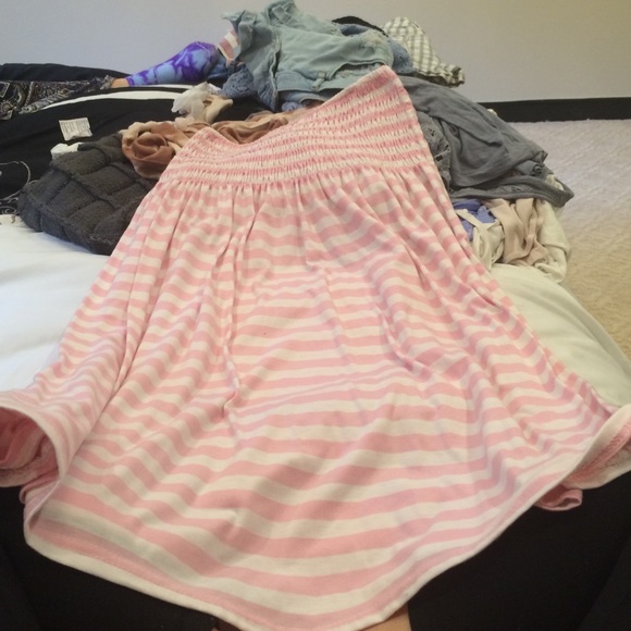 Cute pink and white striped coverup