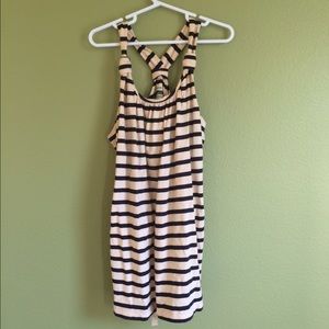 Navy and Cream striped tank