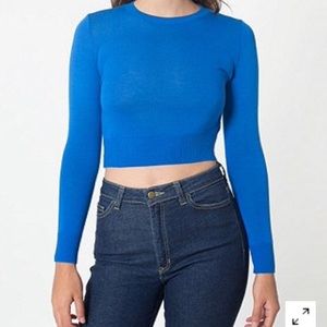 American apparel lightweight crop sweater