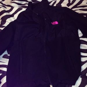 Black and pink north face