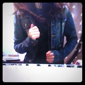 Jean jacjet with hoodie