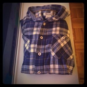 Boys Cherokee long sleeved flannel shirt