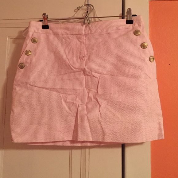NWOT J. Crew Seersucker Skirt