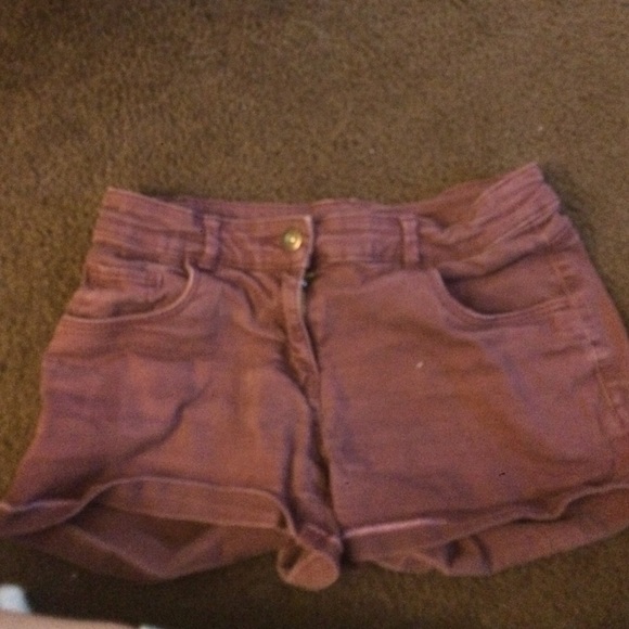 Burgundy/Maroon H&M shorts