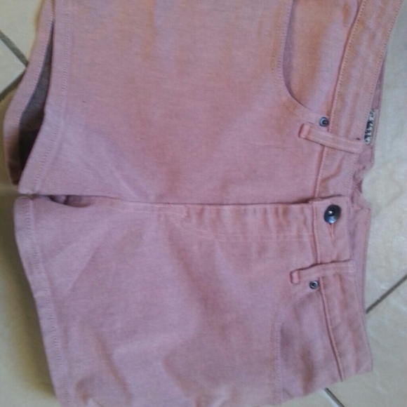 Pink  volcom high waisted shorts