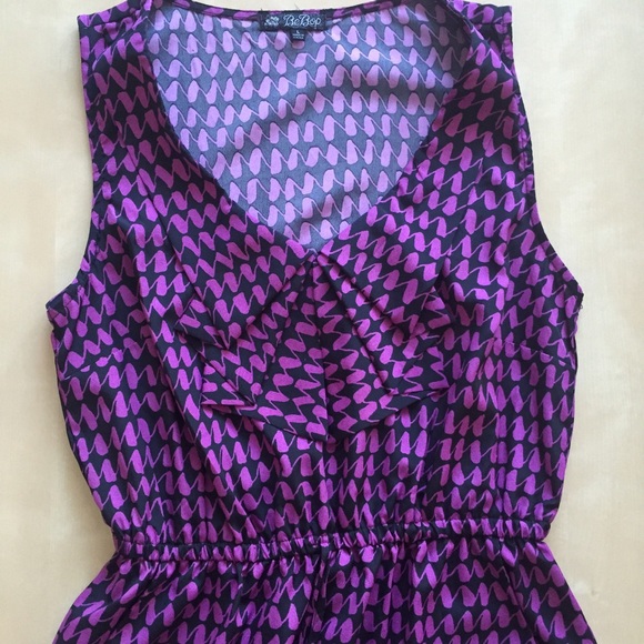 Purple & Black Dress