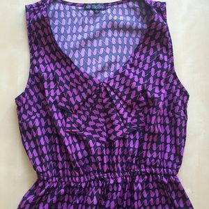 Purple & Black Dress