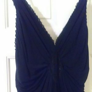 Bebe Black Spaghetti Strap knee-lentgh Dress