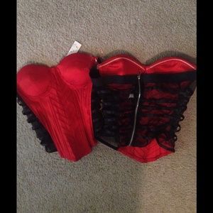 Red bustier