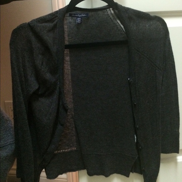 Grey Button Up Cardigan