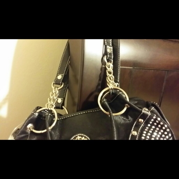 Brand new!! Super trendy cross rhinestone purse! - Picture 2 of 4