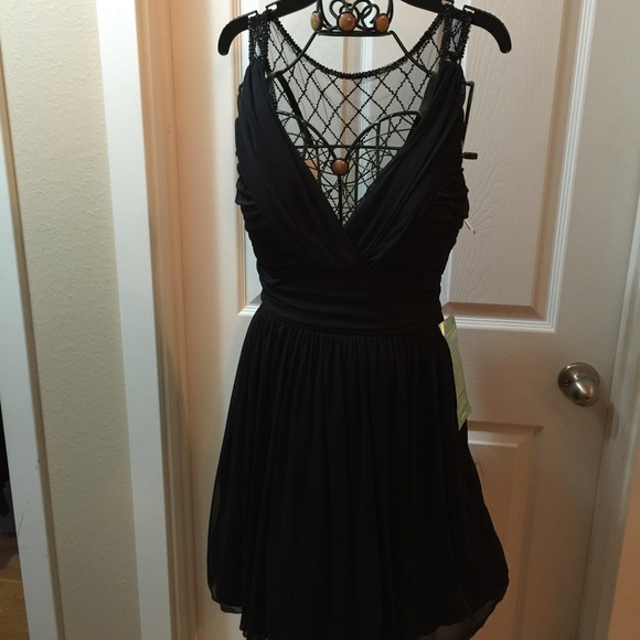 NEW 🍷little black dress 🍷with sheer beaded back