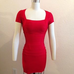 |Red Bandage Dress