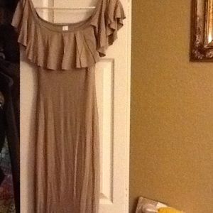 Long Maxi beige dress. Brand new with tag