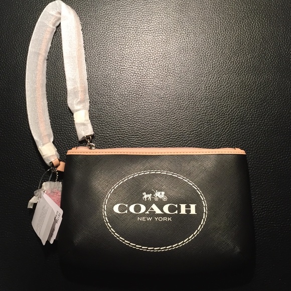 Black Coach Wristlet - Picture 1 of 2