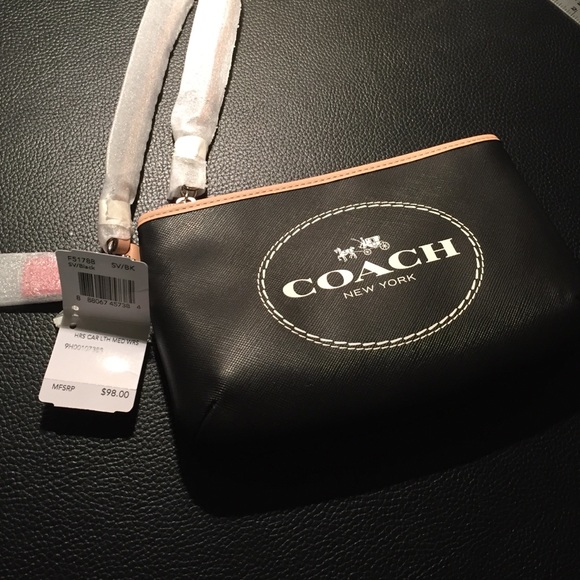 Black Coach Wristlet - Picture 2 of 2