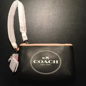 Black Coach Wristlet