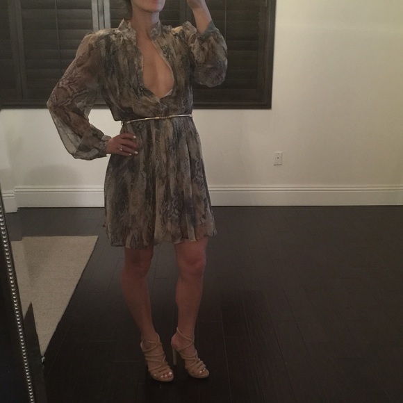 Lucy & Co. Snake print dress w Belt