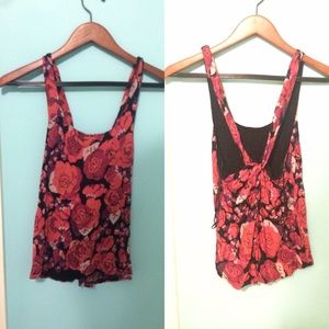Free People Floral tank top